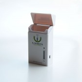 901 E-Cig PCC Charging Case with Built-in Battery and Battery Meter - White