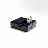 Wall-to-USB Black Charging Adaptor - 110 volt~5 volt (1000mAh)